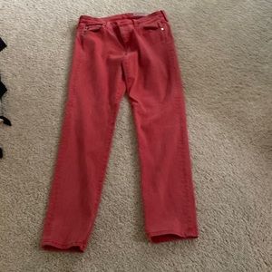 AG red jeans